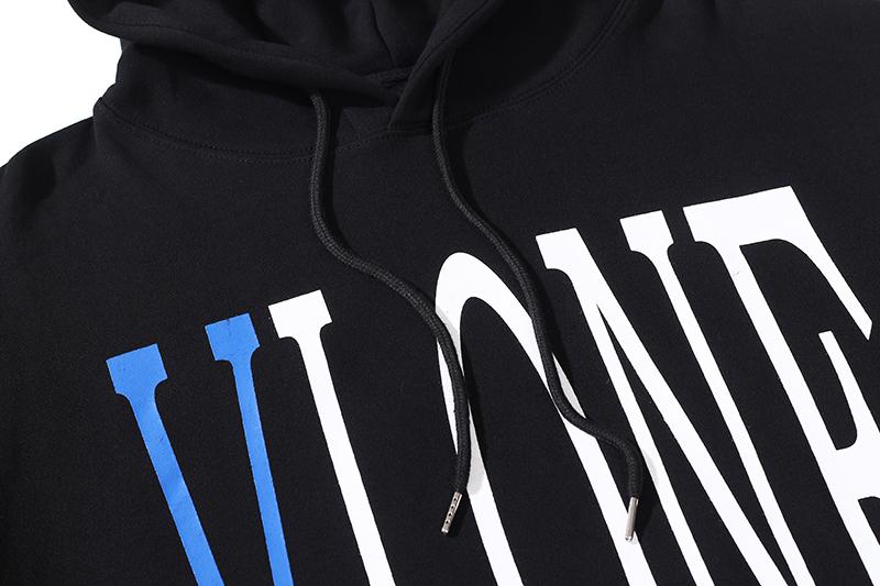 Худи Vlone Big Blue V "Black" фото № 5