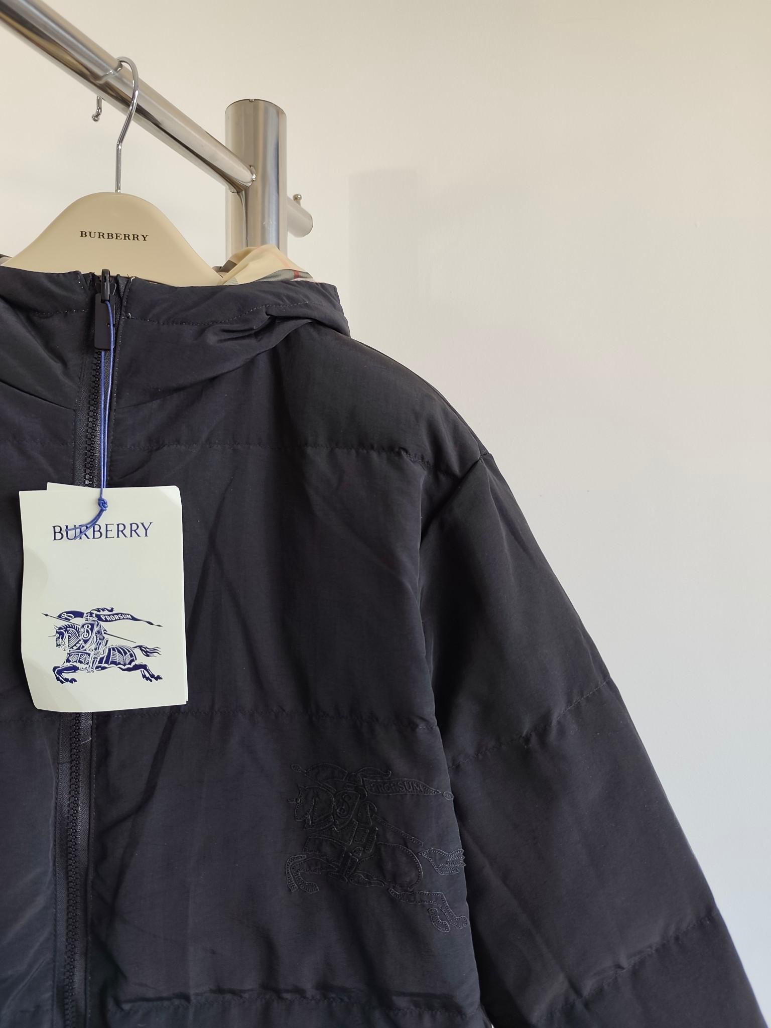 Куртка Burberry Frontside Bilaterial Dark Warrior On The Horse "Blue" фото № 2