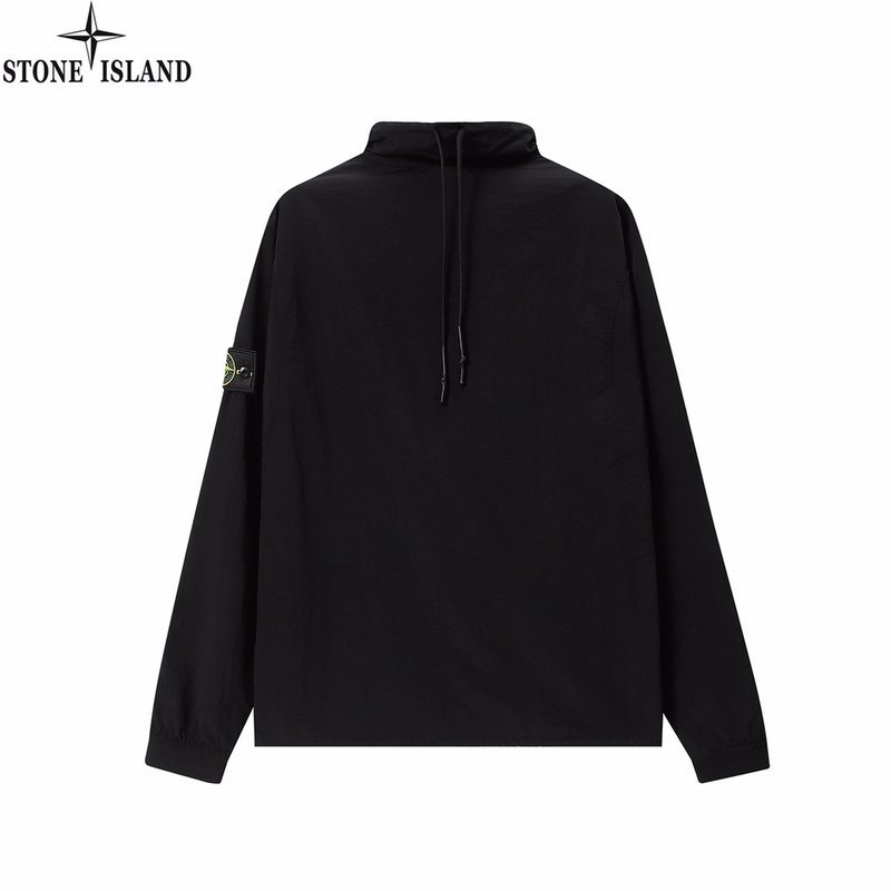 Олимпийка Stone Island With Logo ZIP "Black" фото № 3