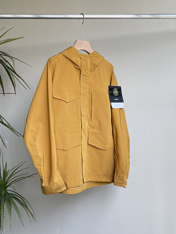 Ветровка Stone Island Riveted Sleeves "Yellow" фото № 5