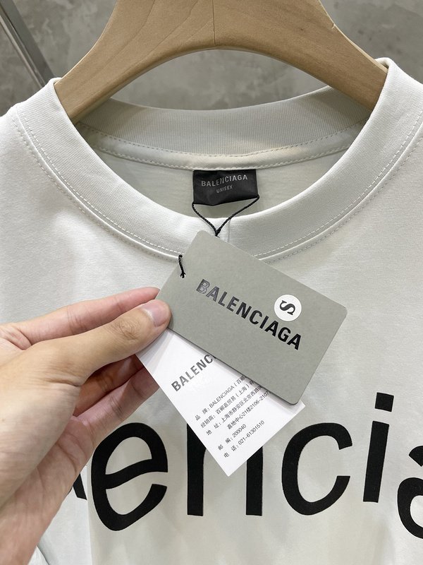 Лонгслив Balenciaga With Link To The Website "White" фото № 5