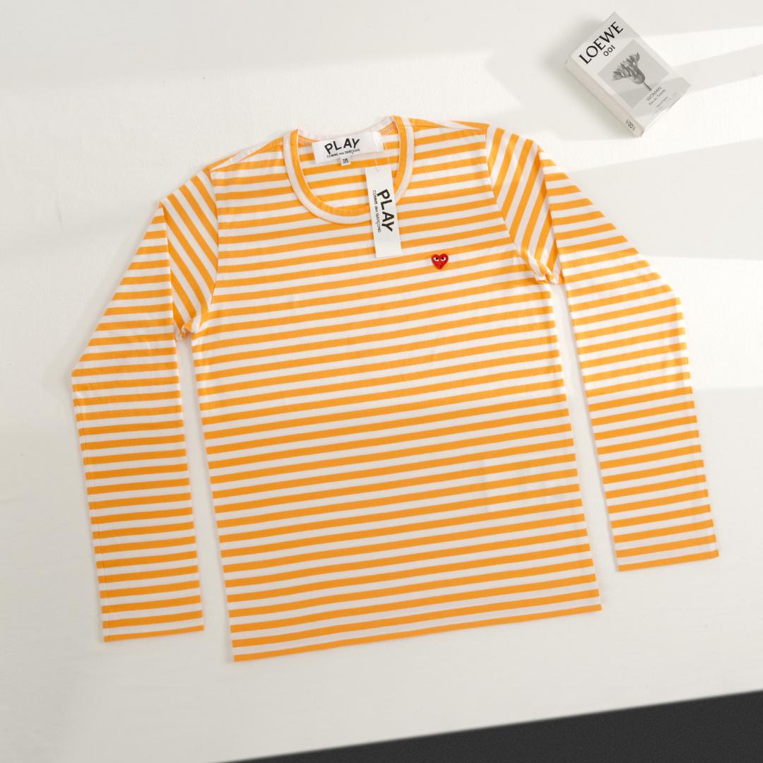 Лонгслив Comme des Garçons Red Logo Colors "Yellow" фото № 2