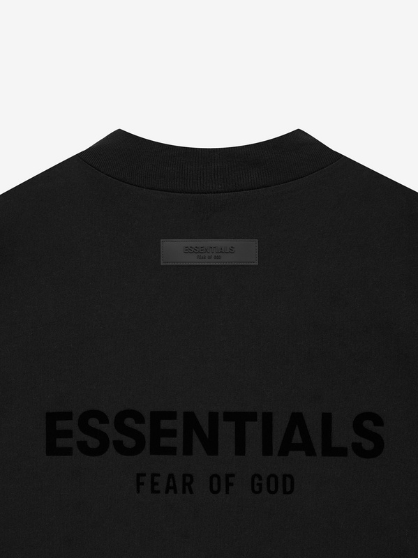 Лонгслив Fear Of God With Logo Essentials "Black" фото № 2