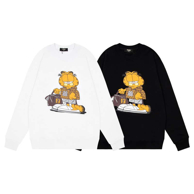 Лонгслив Fendi Garfield The Cat "White" фото № 2