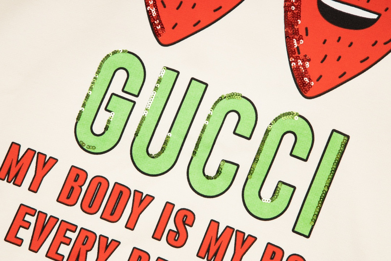 Лонгслив Gucci The Frightened Berry "White" фото № 5