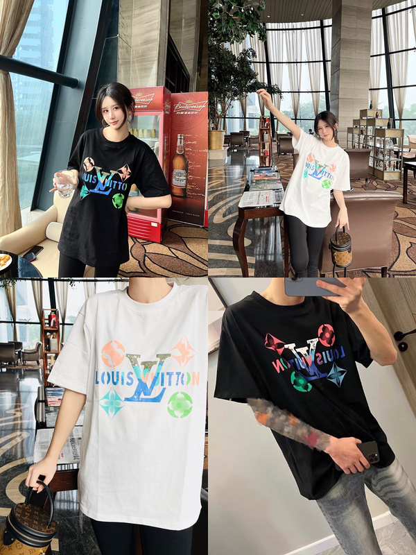 Футболка Louis Vuitton Color Logos "Black" фото № 2