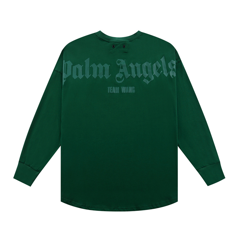 Лонгслив Palm Angels Team Wang "Green" фото № 2