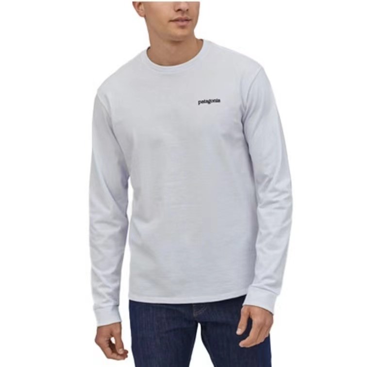 Лонгслив Patagonia Mountain View Back Print "White" фото № 5