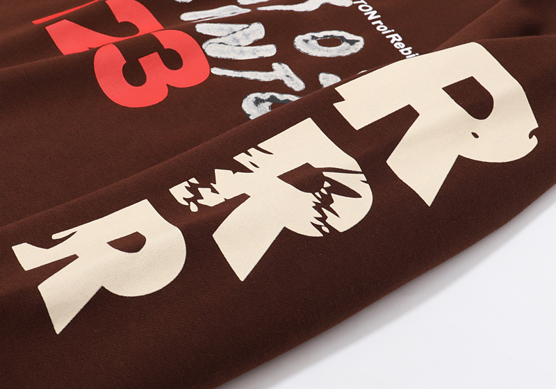 Лонгслив Rrr123 A Plush Toy Behind The Text "Brown" фото № 8