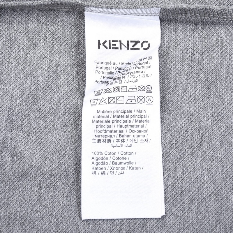 Поло Kenzo Small Logo And Flower "Gray" фото № 7