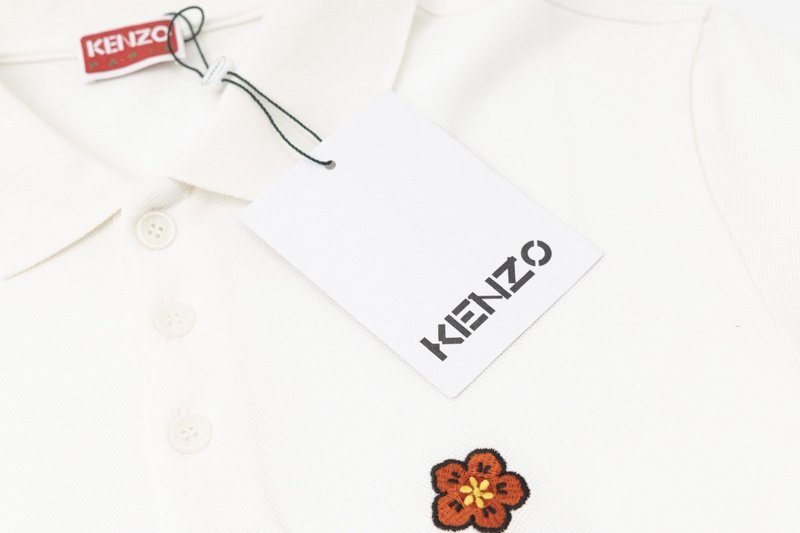 Поло Kenzo Flower Power "White" фото № 8