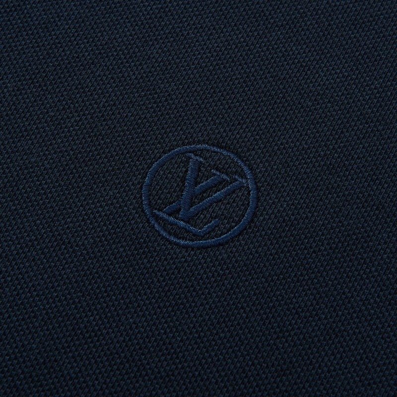 Поло Louis Vuitton Small Logo In A Circle "Blue" фото № 2