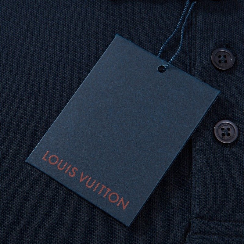 Поло Louis Vuitton Small Logo In A Circle "Blue" фото № 4