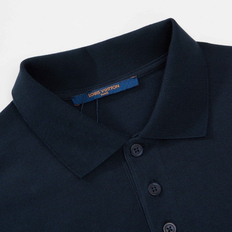 Поло Louis Vuitton Small Logo In A Circle "Blue" фото № 5