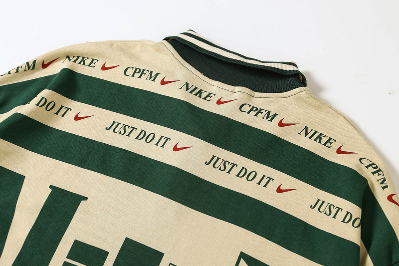 Поло Nike Stylish Design "Beige/Green" фото № 2