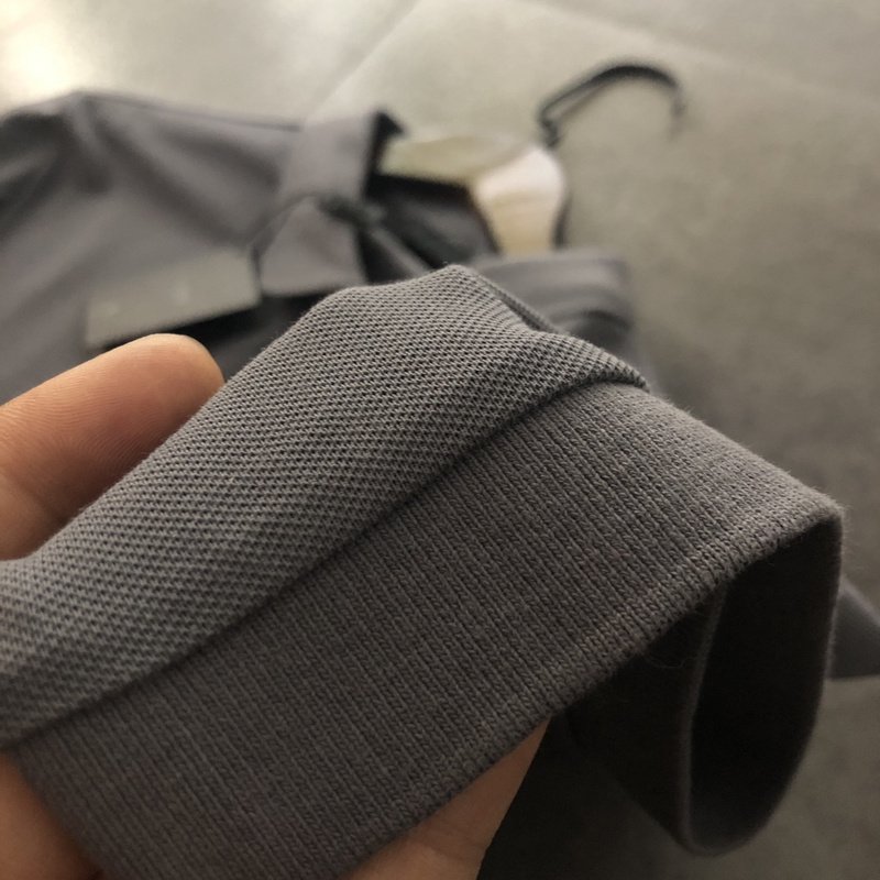 Поло Prada With Small Emblems "Gray" фото № 4