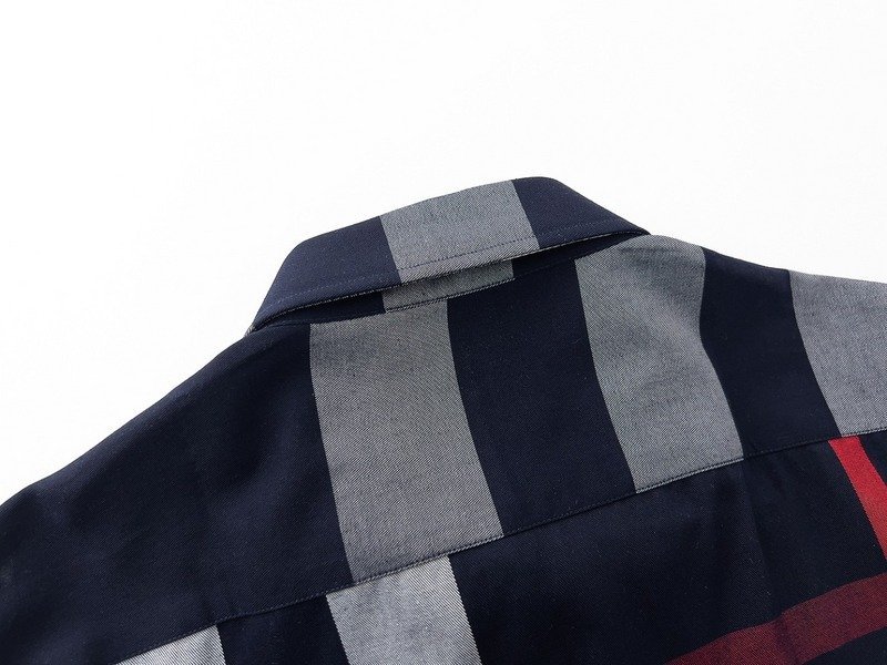 Рубашка Burberry Big Stripes And Front Pocket "Black" фото № 4