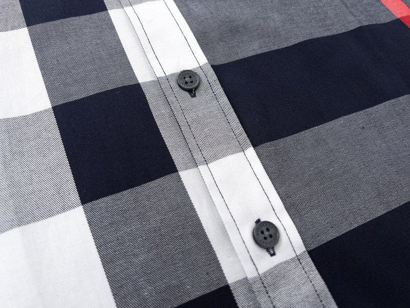 Рубашка Burberry Big Stripes And Front Pocket "Black" фото № 7