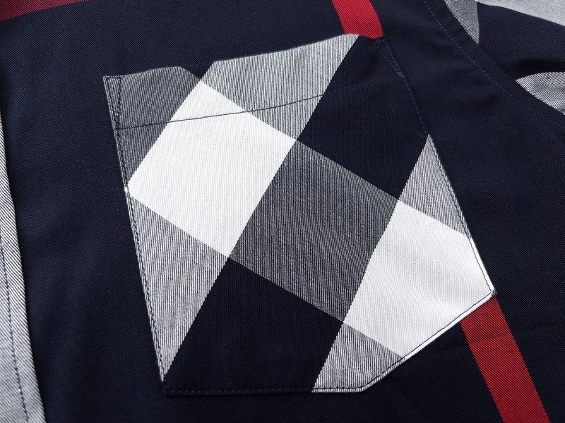 Рубашка Burberry Big Stripes And Front Pocket "Black" фото № 3