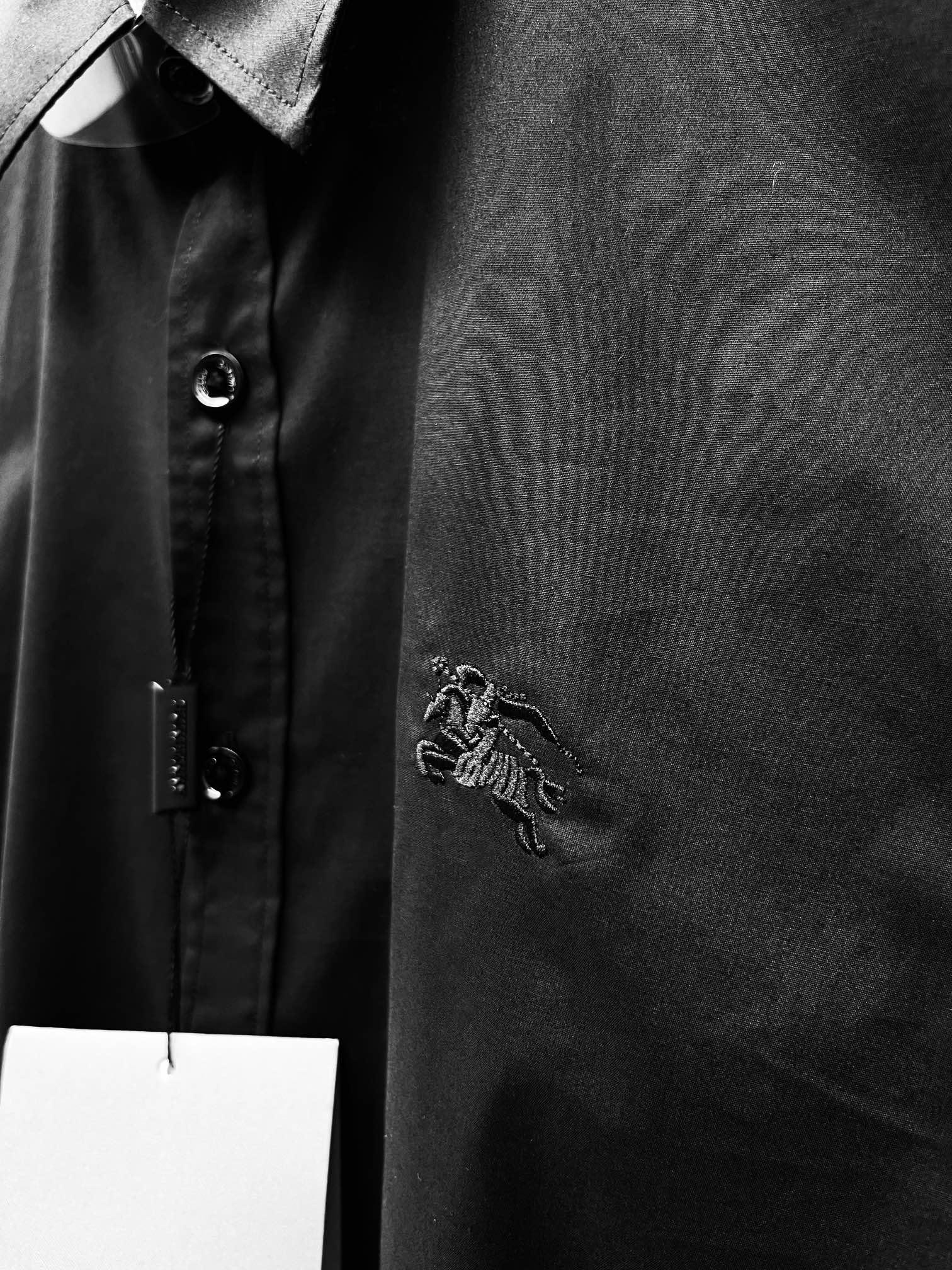 Рубашка Burberry Clear Frontisde Print Horse And Warrior "Black" фото № 5