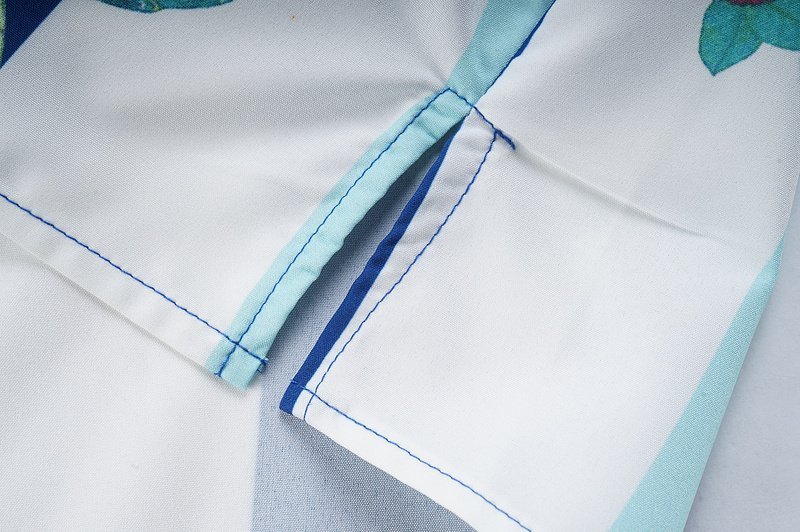 Рубашка Casablanca Short Sleeves Stripes Snakes «Blue White» фото № 5