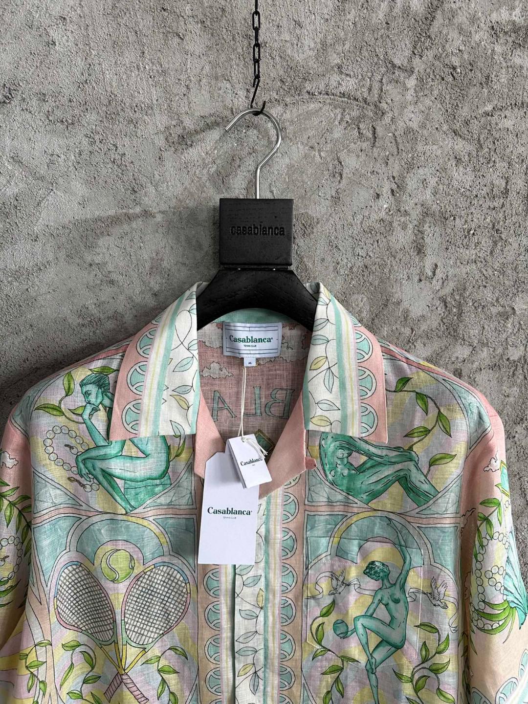 Рубашка Casablanca Green People And Backside Shell "Green" фото № 3