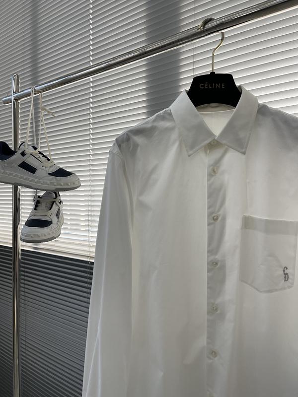 Рубашка Christian Dior Very Small Logo On Pocket CD "White" фото № 2