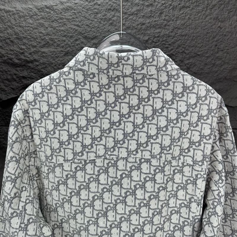 Рубашка Christian Dior Mirrored Print Of Logos "Gray" фото № 6