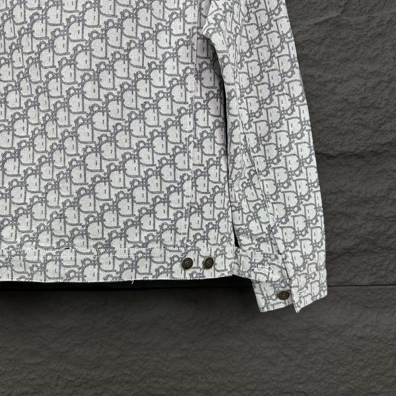 Рубашка Christian Dior Mirrored Print Of Logos "Gray" фото № 5