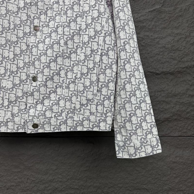 Рубашка Christian Dior Mirrored Print Of Logos "Gray" фото № 4