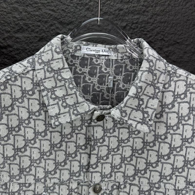 Рубашка Christian Dior Mirrored Print Of Logos "Gray" фото № 2