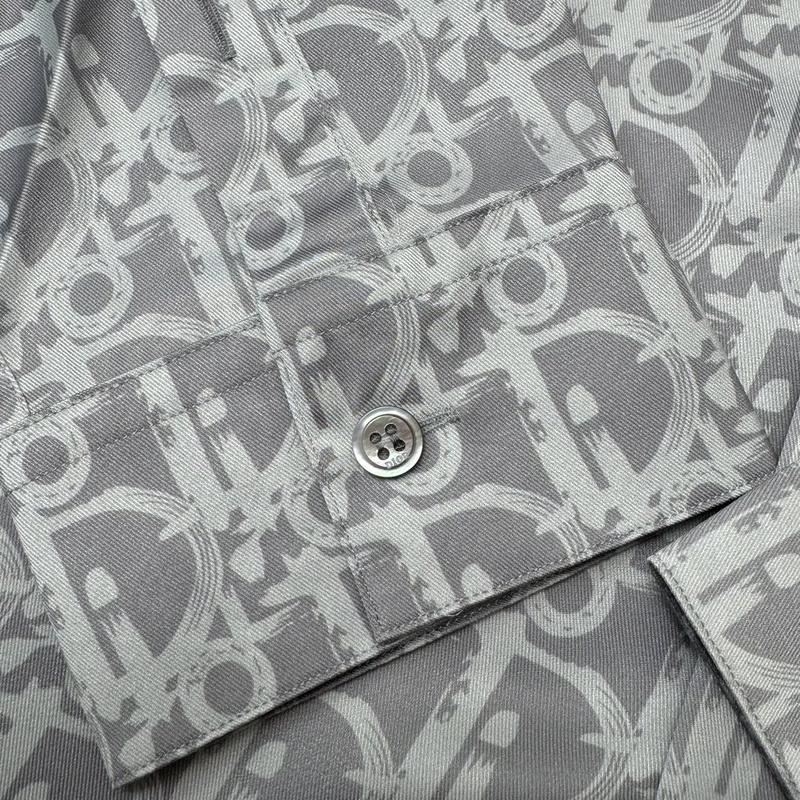 Рубашка Christian Dior Gray Small Dior Logos "Gray" фото № 4