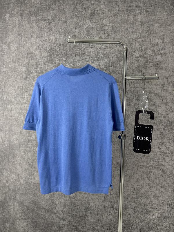 Футболка Christian Dior Frontside Small Logo Christian Dior "Blue" фото № 6