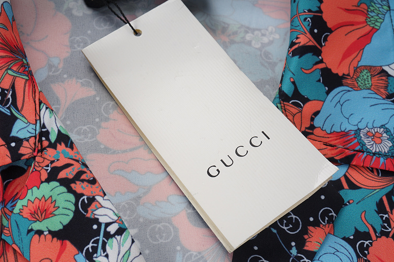 Рубашка Gucci Flowers "Black" фото № 3