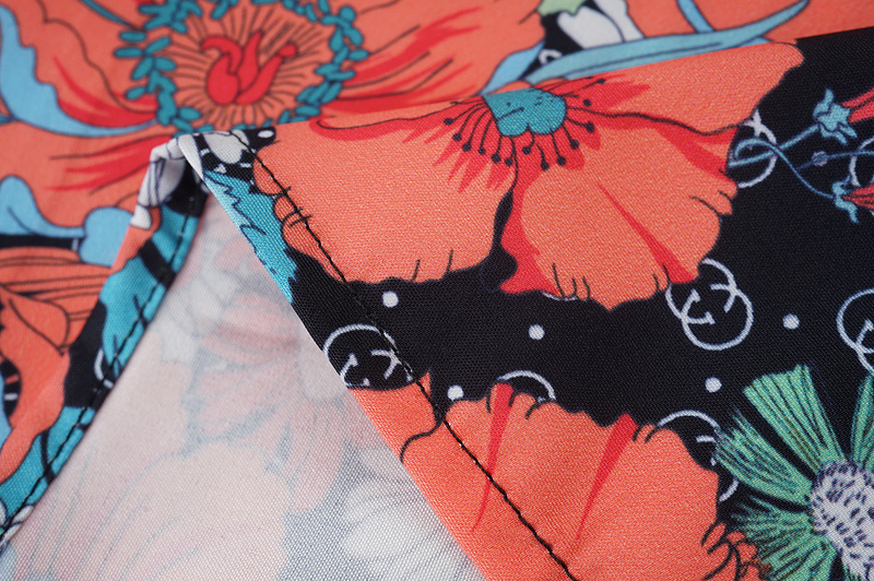 Рубашка Gucci Flowers "Black" фото № 5