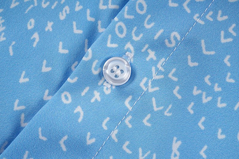 Рубашка Louis Vuitton Scattered Logo "Blue" фото № 6