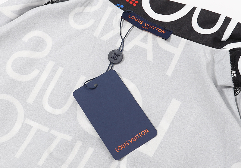 Рубашка Louis Vuitton Lettering "Black" фото № 6