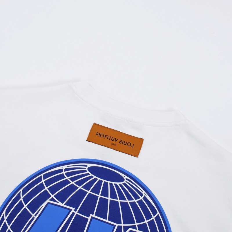 Футболка Louis Vuitton With Globe Print "White" фото № 3