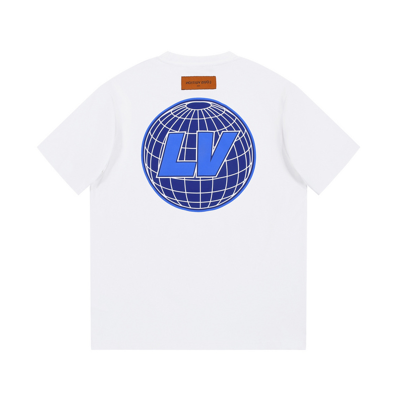 Футболка Louis Vuitton With Globe Print "White" фото № 6