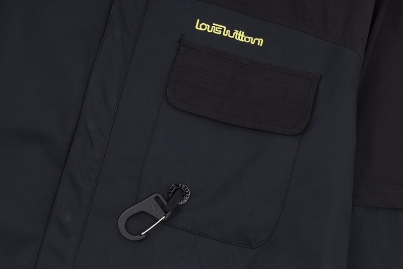 Рубашка Louis Vuitton Button Front Pocket Text "Black" фото № 4