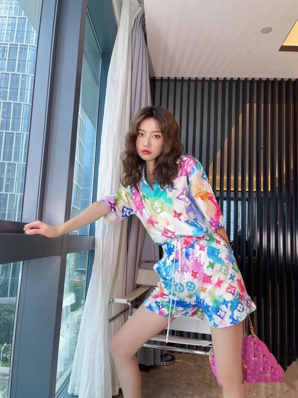 Рубашка Louis Vuitton Color "White, Blue, Pink" фото № 2