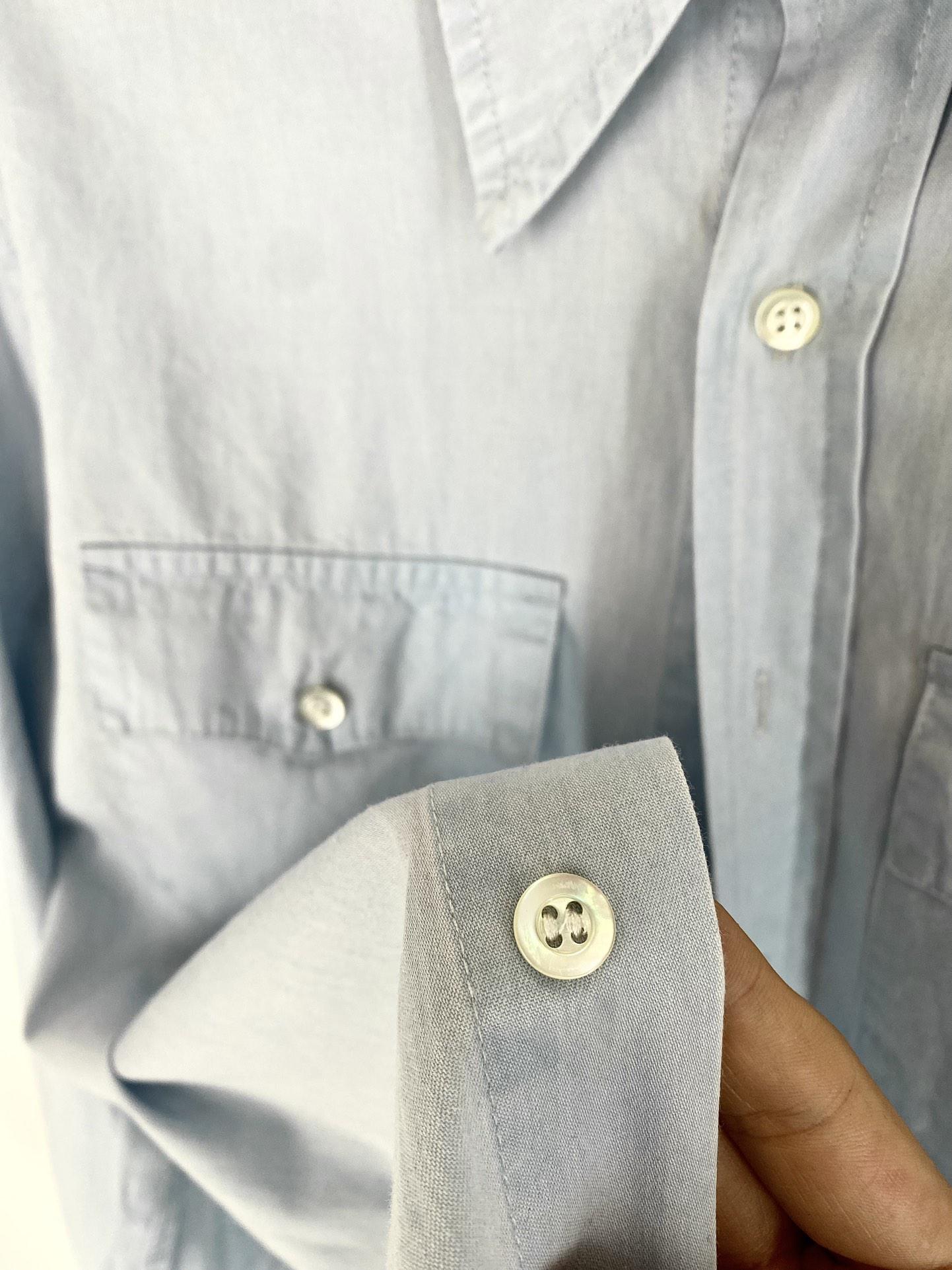 Рубашка Miu Miu Frontside Black Stripe White Logo "Gray" фото № 3