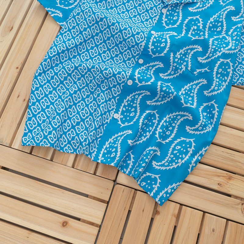 Рубашка Rhude Diversity "Blue" фото № 6