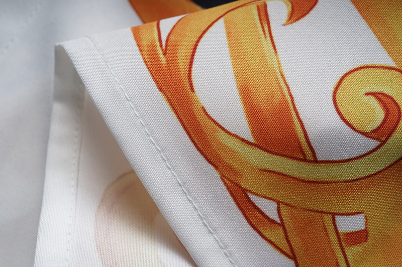 Рубашка Versace Gorgon Medusa Gold "Black/White" фото № 6