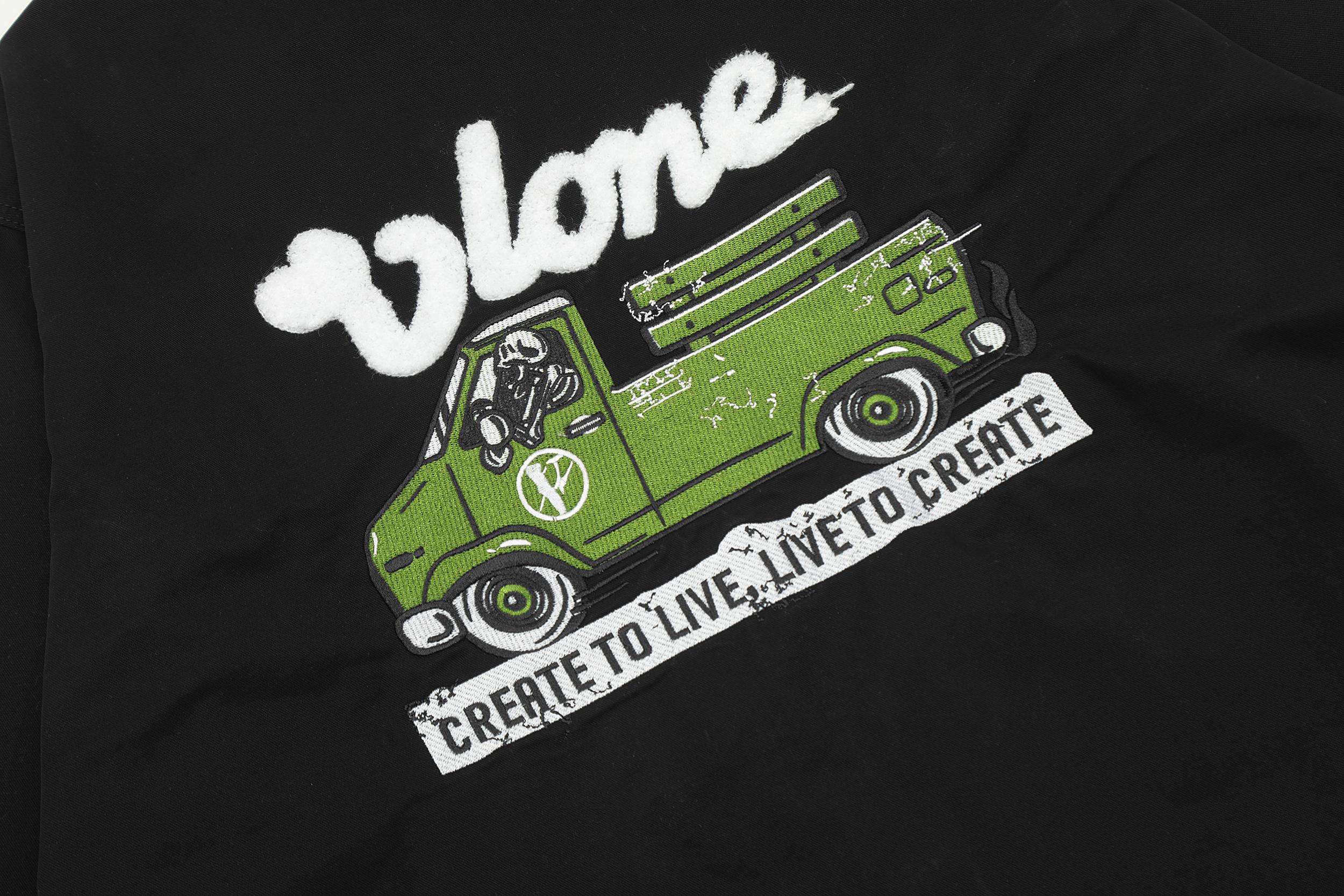 Рубашка Vlone Skeleton at the Steering Wheel "Black" фото № 6