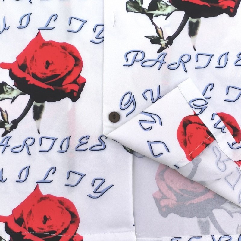 Рубашка Wacko Maria Roses "White/Red" фото № 2