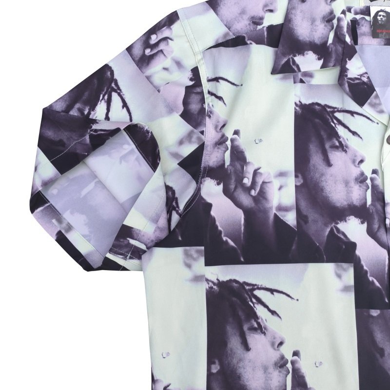 Рубашка Wacko Maria With Bob Marley Print "Mint" фото № 9