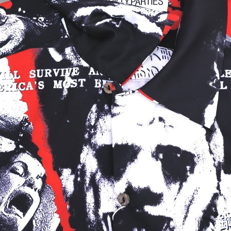 Рубашка Wacko Maria The Texas Chain Saw Massacre "Black/White" фото № 5