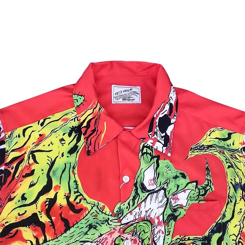 Рубашка Wacko Maria X Neckface Devil "Red" фото № 6