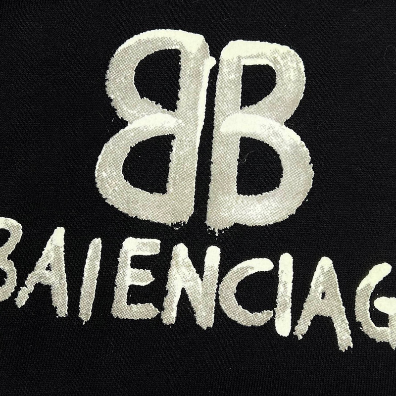 Шорты Balenciaga Classic Inscription "Black" фото № 6